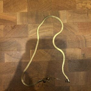 Madewell Gold Plated Herringbone Necklace